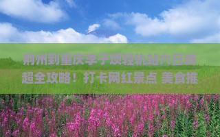 荆州到重庆李子坝轻轨站六日游