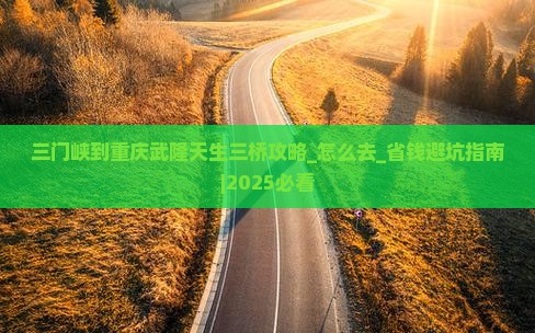 三门峡到重庆武隆天生三桥攻略