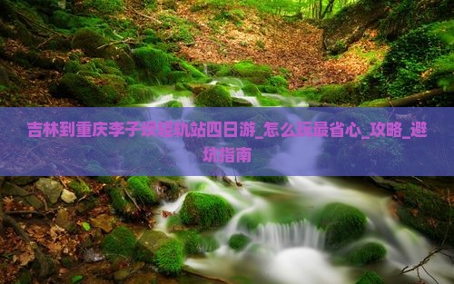 吉林到重庆李子坝轻轨站四日游