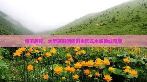 和田启程，大型旅游团畅游重庆龙水峡地缝奇观