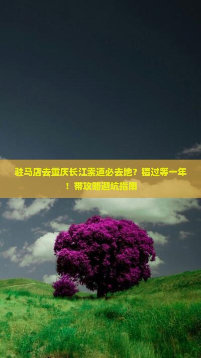 驻马店去重庆长江索道必去地？错过等一年！带攻略避坑指南