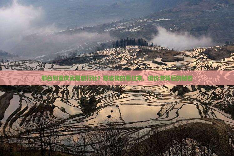 邢台到重庆武隆旅行社？想省钱的看过来，低价游背后的秘密
