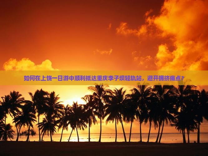 如何在上饶一日游中顺利抵达重庆李子坝轻轨站，避开拥挤痛点？