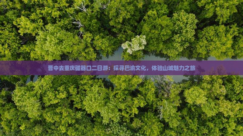 晋中去重庆磁器口二日游：探寻巴渝文化，体验山城魅力之旅