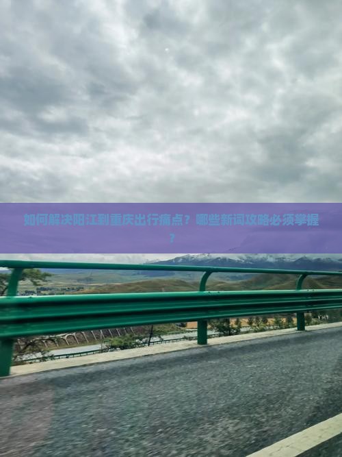 如何解决阳江到重庆出行痛点？哪些新词攻略必须掌握？