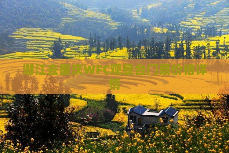 潜江去重庆WFC观景台门票价格详情