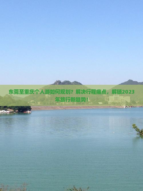 东莞至重庆个人游如何规划？解决行程痛点，解锁2023年旅行新趋势！