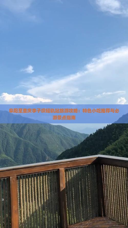 阜阳至重庆李子坝轻轨站旅游攻略：特色小吃推荐与必游景点指南