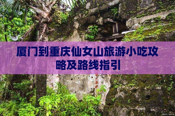 厦门到重庆仙女山旅游小吃攻略及路线指引