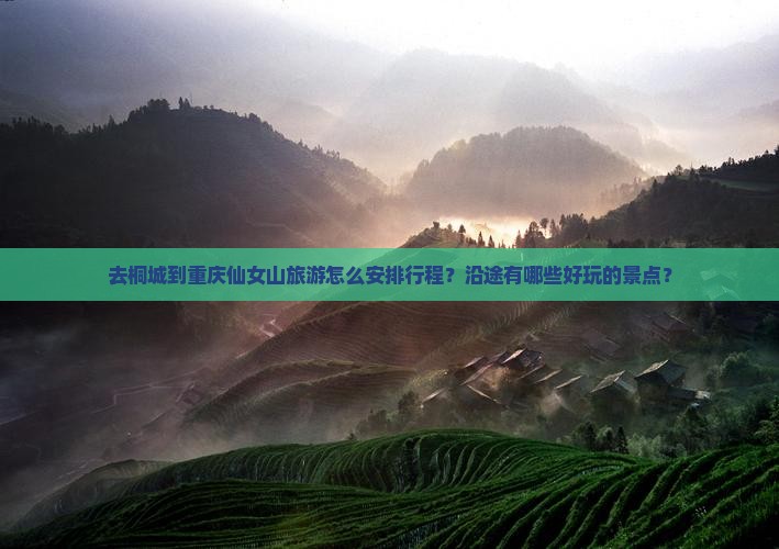 去桐城到重庆仙女山旅游怎么安排行程？沿途有哪些好玩的景点？