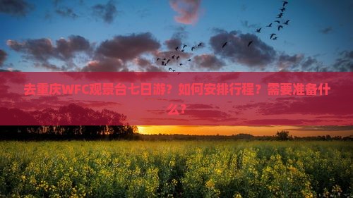 去重庆WFC观景台七日游？如何安排行程？需要准备什么？