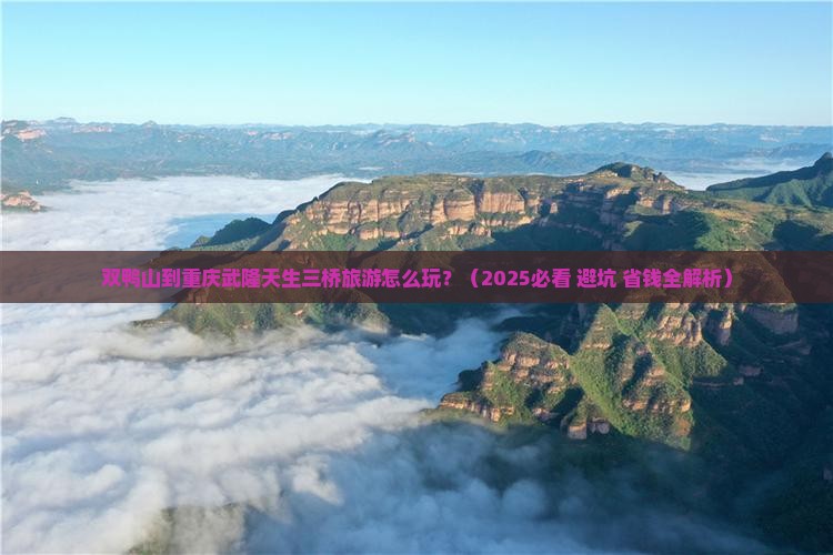 双鸭山到重庆武隆天生三桥旅游小吃
