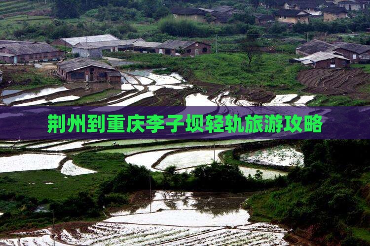 荆州到重庆李子坝轻轨站自由行
