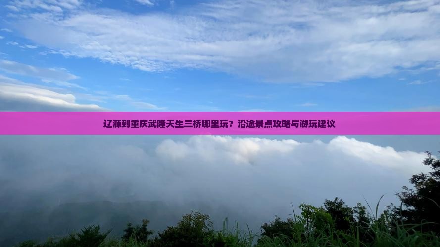 辽源到重庆武隆天生三桥哪里玩