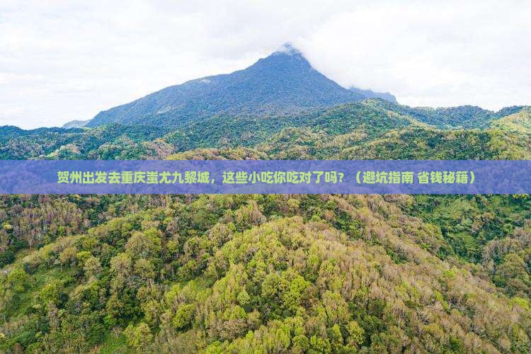 贺州去重庆蚩尤九黎城旅游小吃