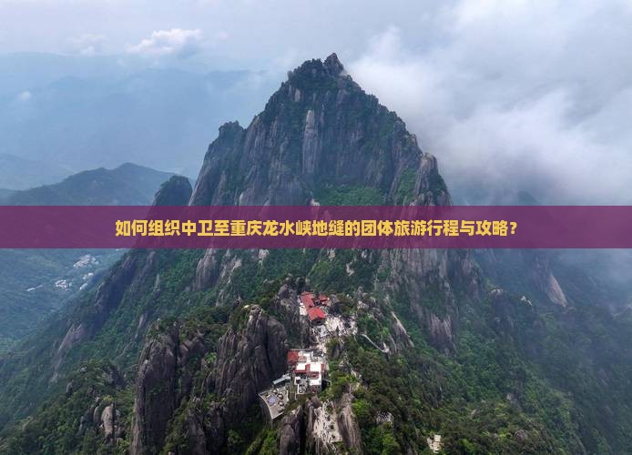 如何组织中卫至重庆龙水峡地缝的团体旅游行程与攻略？