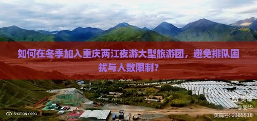 如何在冬季加入重庆两江夜游大型旅游团，避免排队困扰与人数限制？