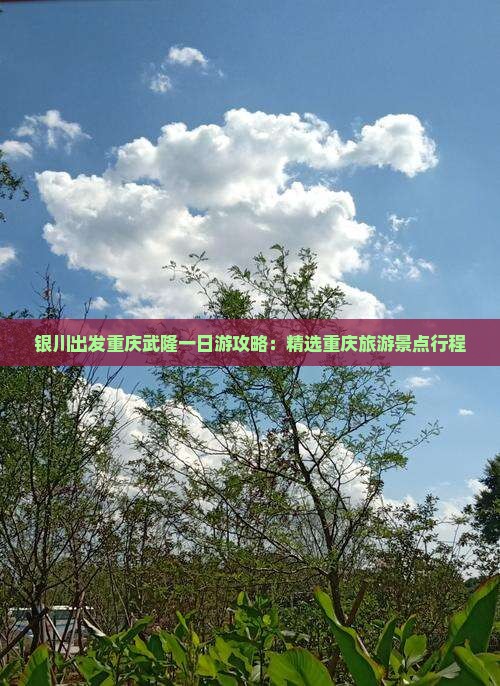 银川出发重庆武隆一日游攻略：精选重庆旅游景点行程