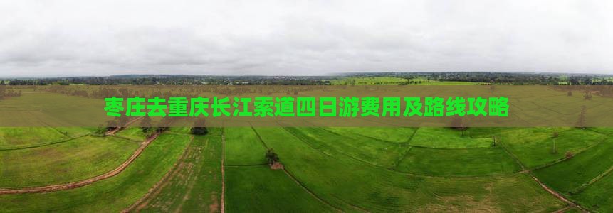 枣庄去重庆长江索道四日游费用及路线攻略