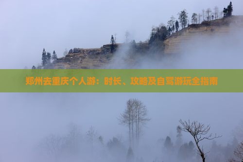 郑州去重庆个人游：时长、攻略及自驾游玩全指南