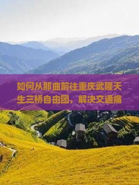 如何从那曲前往重庆武隆天生三桥自由团，解决交通痛点，享受旅行新体验？