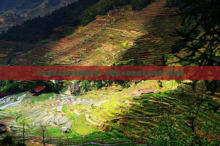 节去重庆龙水峡地缝四日游：武隆龙水峡地缝天坑地缝门票攻略