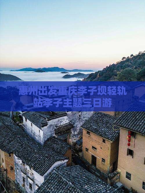 惠州出发重庆李子坝轻轨站李子主题三日游