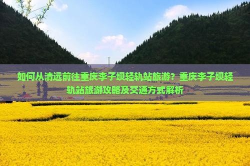 如何从清远前往重庆李子坝轻轨站旅游？重庆李子坝轻轨站旅游攻略及交通方式解析