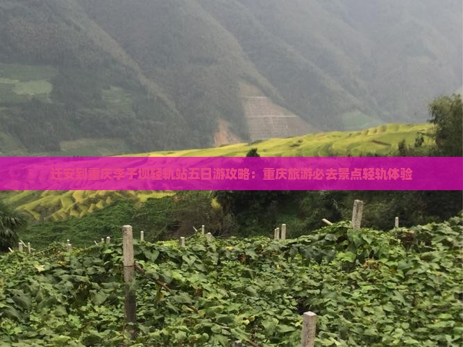 迁安到重庆李子坝轻轨站五日游