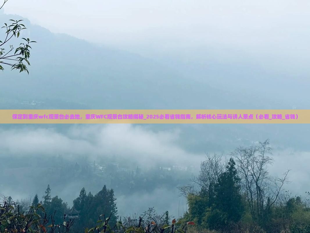 保定到重庆wfc观景台必去地
