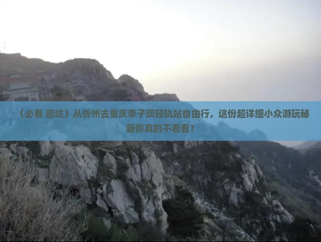 忻州到重庆李子坝轻轨站自由团