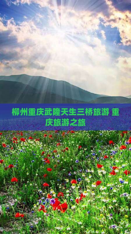 柳州去重庆武隆天生三桥旅行社