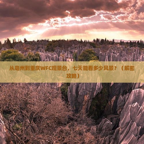 亳州到重庆wfc观景台七日游