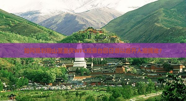 如何规划鞍山至重庆WFC观景台四日游以避开人潮拥堵？