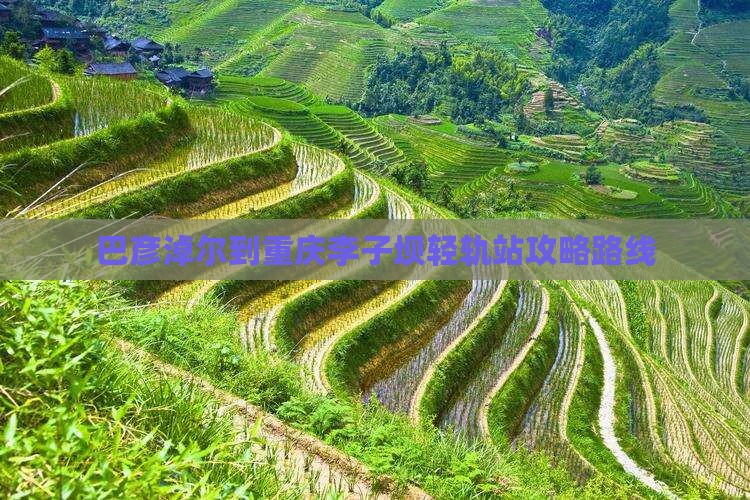 巴彦淖尔到重庆李子坝轻轨站攻略路线