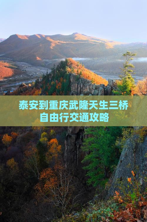 泰安到重庆武隆天生三桥自由行交通攻略