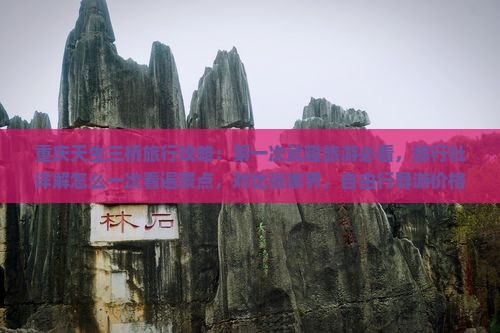 重庆天生三桥旅行攻略：第一次武隆旅游必看，旅行社详解怎么一次看遍景点，对比张家界，自由行导游价格费用