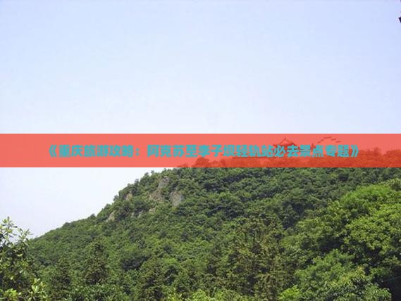 《重庆旅游攻略：阿克苏至李子坝轻轨站必去景点专题》