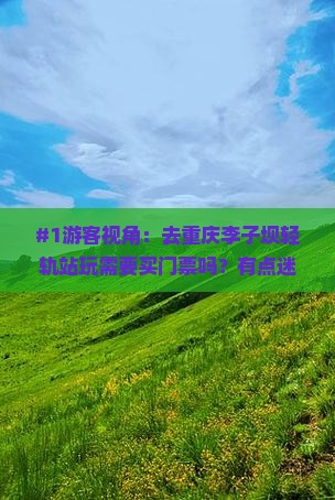 #1游客视角：去重庆李子坝轻轨站玩需要买门票吗？有点迷茫着急