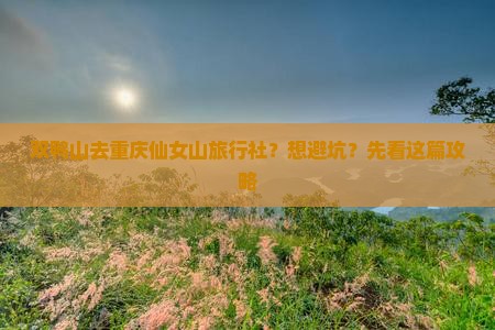 双鸭山去重庆仙女山旅行社？想避坑？先看这篇攻略