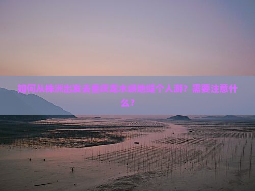 如何从株洲出发去重庆龙水峡地缝个人游？需要注意什么？