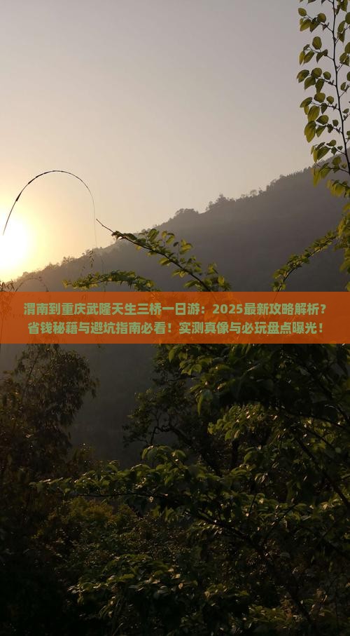 渭南到重庆武隆天生三桥一日