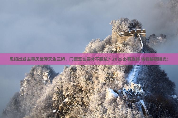 恩施去重庆武隆天生三桥门票