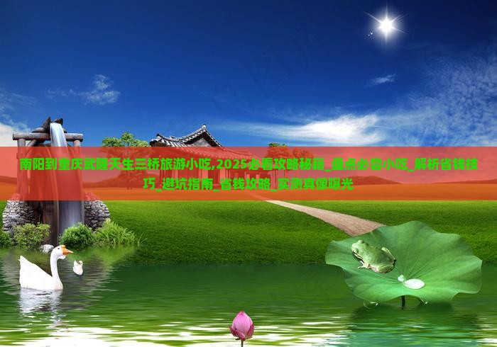 南阳到重庆武隆天生三桥旅游小吃