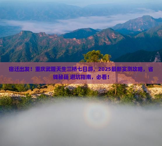 宿迁去重庆武隆天生三桥七日游