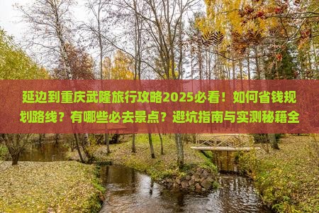 延边到重庆武隆旅行社 延边到重庆武隆旅行社