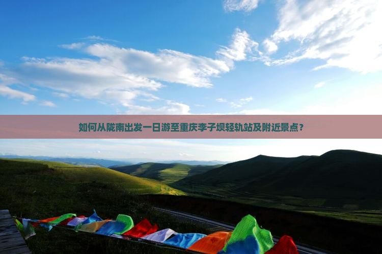 如何从陇南出发一日游至重庆李子坝轻轨站及附近景点？