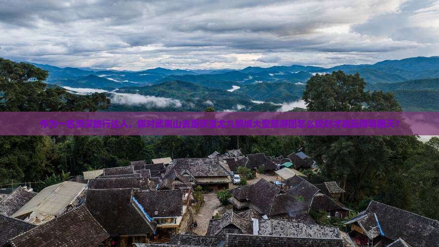 作为一名资深旅行达人，你对武夷山去重庆蚩尤九黎城大型旅游团怎么规划才能玩得嗨翻天？