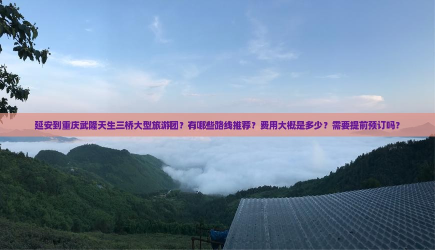 延安到重庆武隆天生三桥大型旅游团？有哪些路线推荐？费用大概是多少？需要提前预订吗？
