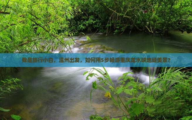 我是旅行小白，温州出发，如何用5步畅游重庆龙水峡地缝美景？